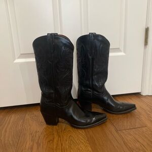 Dan Post Black Heeled Boots